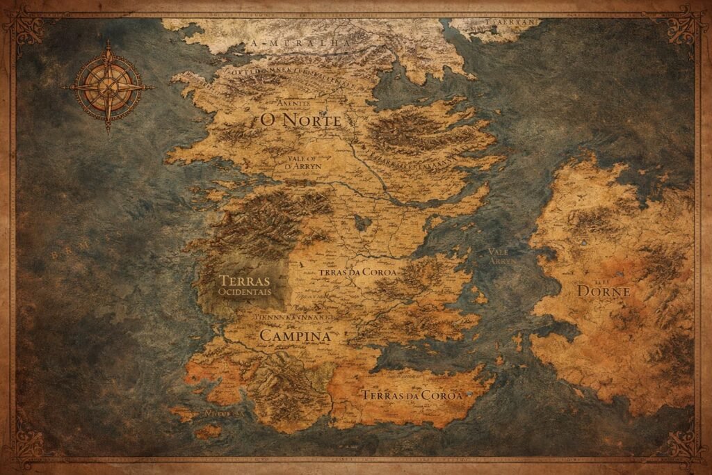 representação do mapa de westeros.