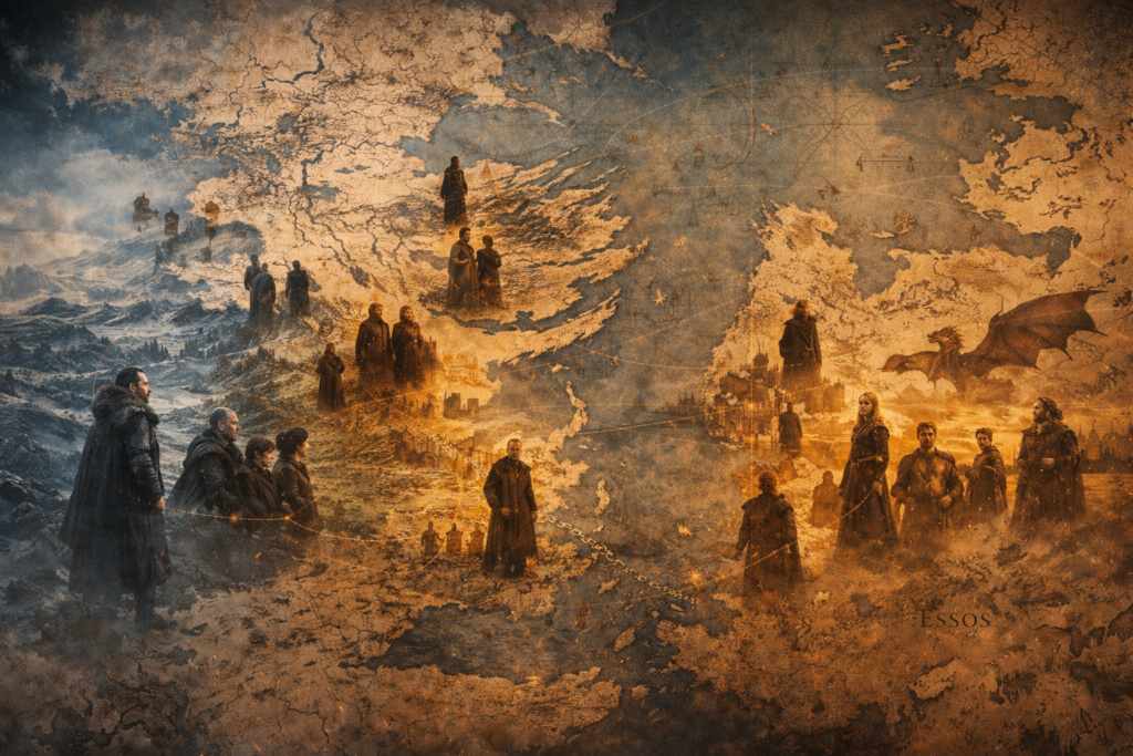 influencia sobre quem é quem em game of thrones.